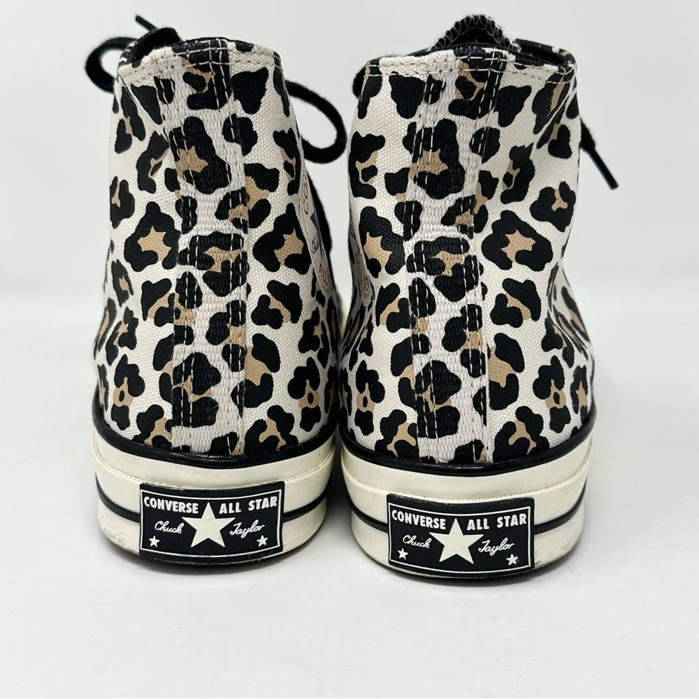 Converse Chuck 70 High Leopard Print Canvas Unisex Sneakers Men's 11 Women's 13 - Picture 6 of 10